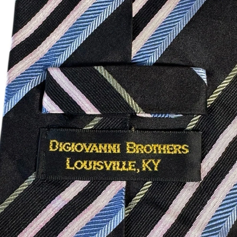 Diviovanni Brothers Silk Tie Striped Quiet Luxury Old Money Formal Career New